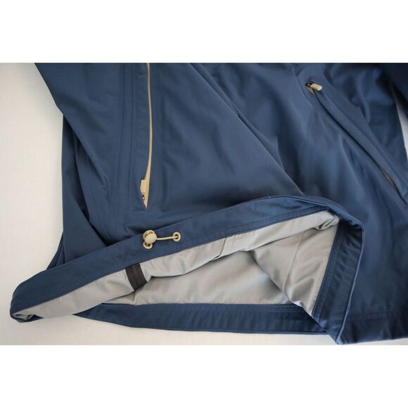 Adidas HN4129 Men's Sz XL Crew Navy Blue RAIN.RDY 1/2 Zip Golf Rain Jacket - Picture 6 of 10